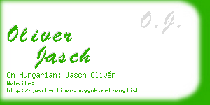 oliver jasch business card
